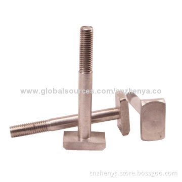 Square Head Bolts, Stainless Steel T-bolt, M5-M48 Nominal Sizes